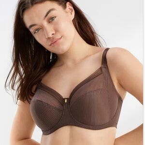 Fantasie Fusion Underwire Side Support Bra UK 32G (6D US) Coffee Roast New tags